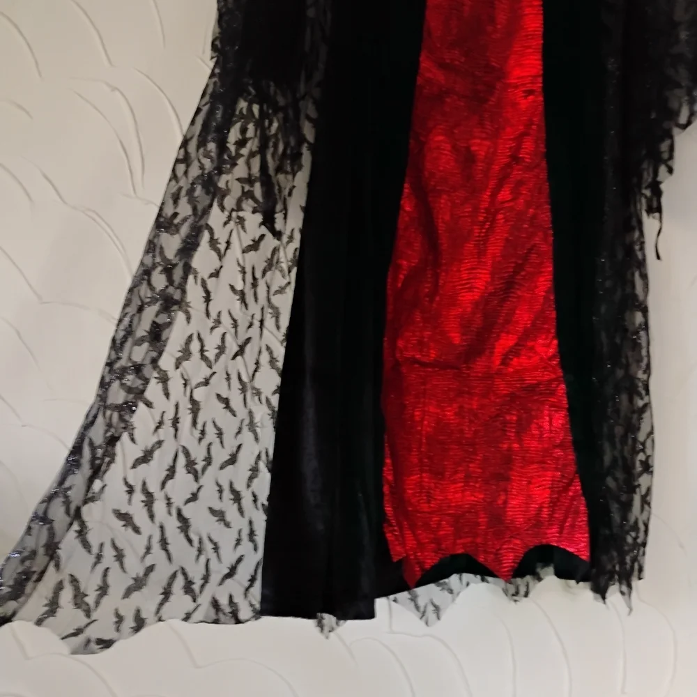 Girls Halloween Queen Vampire Costume Vampiress Dress Trick Or Treating Cosplay - Picture 12 of 16